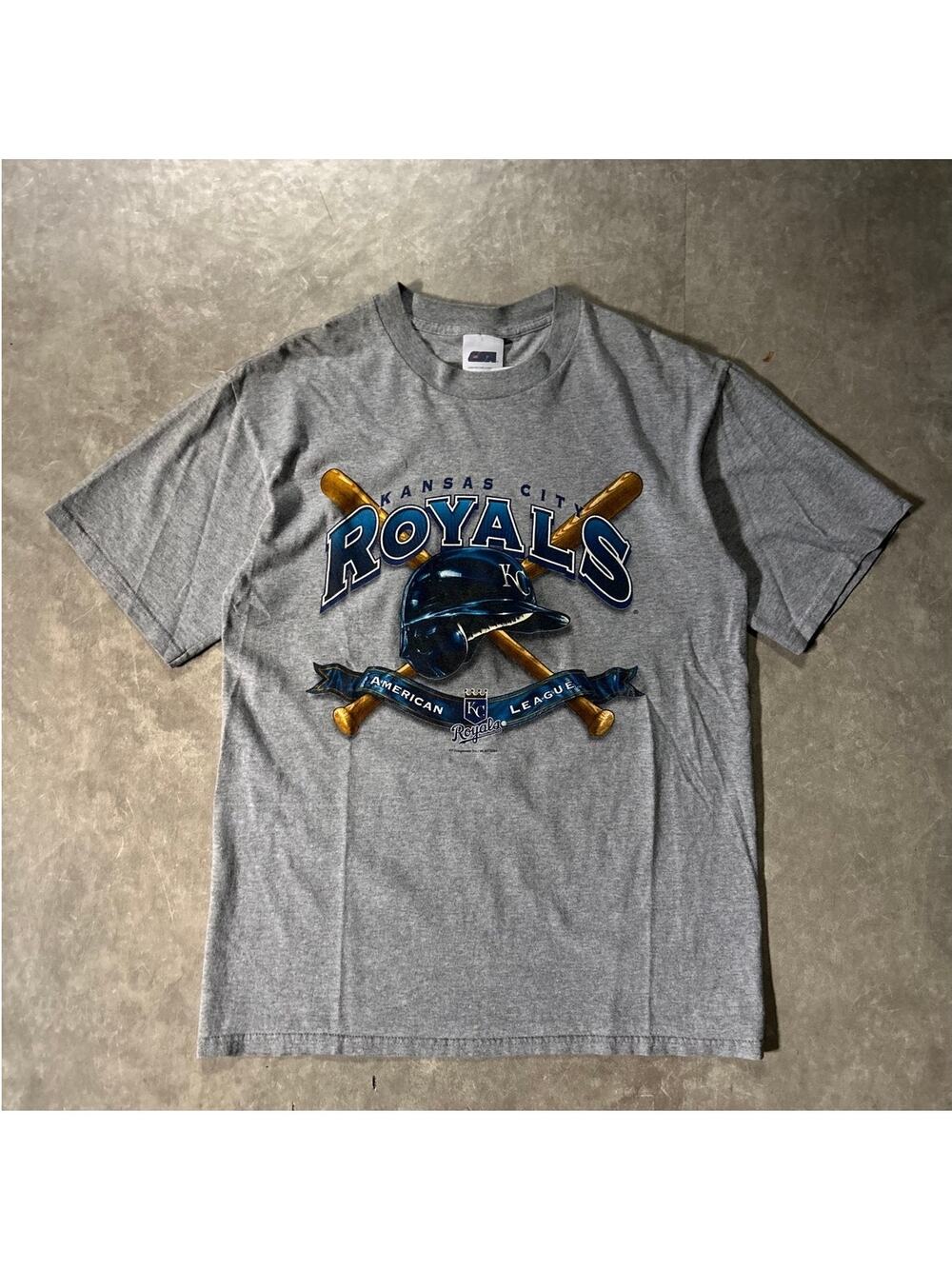 2000's Vintage Kansas City Royals Grey T-Shirt -M